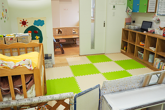 0歳児クラスの部屋